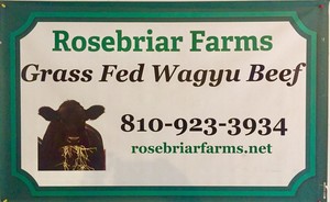 Rosebriar Farms grass fed Wagyu Beef
