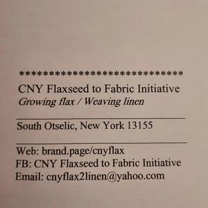 CNY Flaxseed to Fabric Initiative